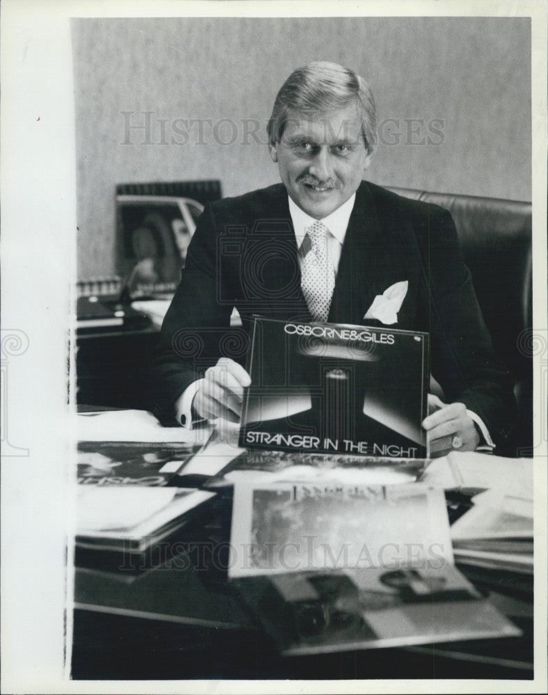 1985 Press Photo Richard E. Meyer President Red Label Records Incorporated - Historic Images