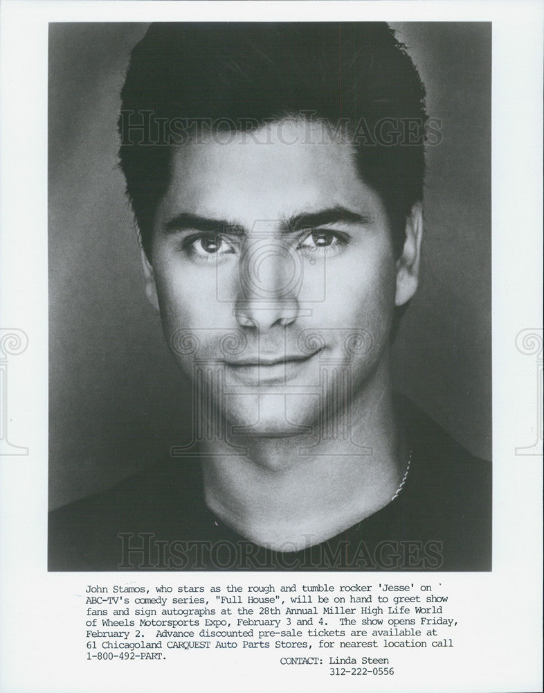 Press Photo John Stamos Jesse Full House World of Wheels Motorsports Expo - Historic Images