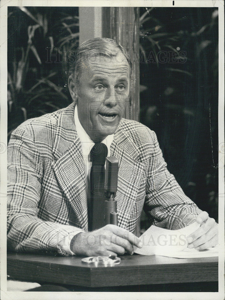 1975 Press Photo McLean Stevenson on &quot;The Tonight Show Starring Johnny Carson&quot; - Historic Images