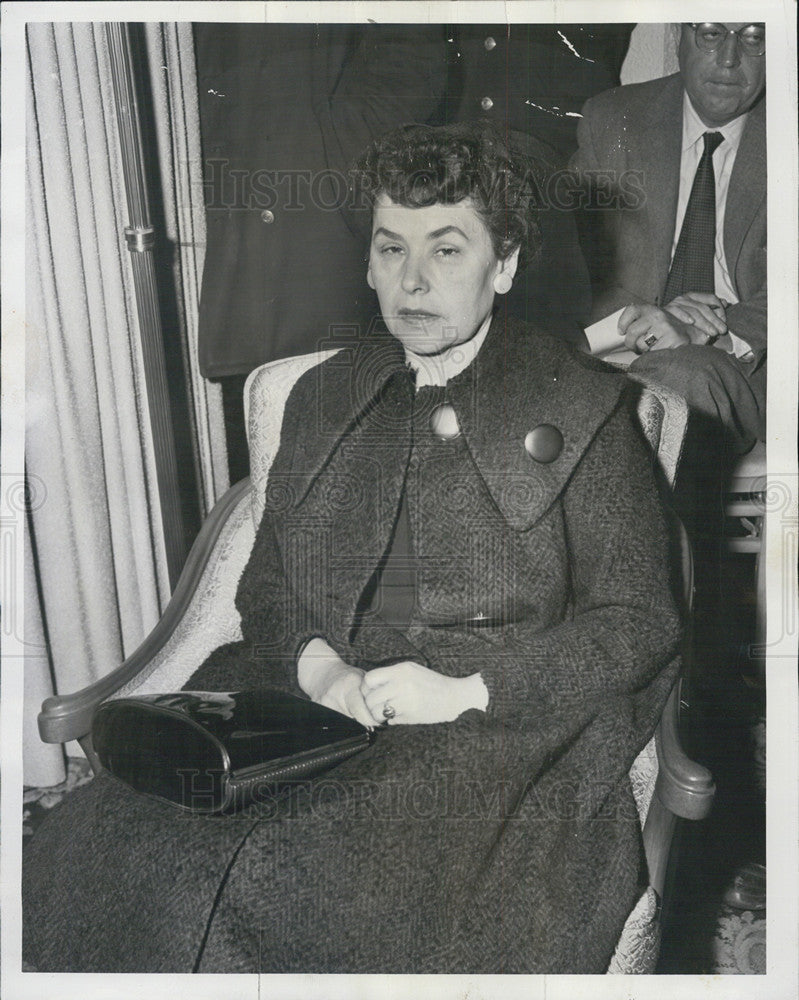 1958 Press Photo Mrs. Jean Runyan faces widow - Historic Images