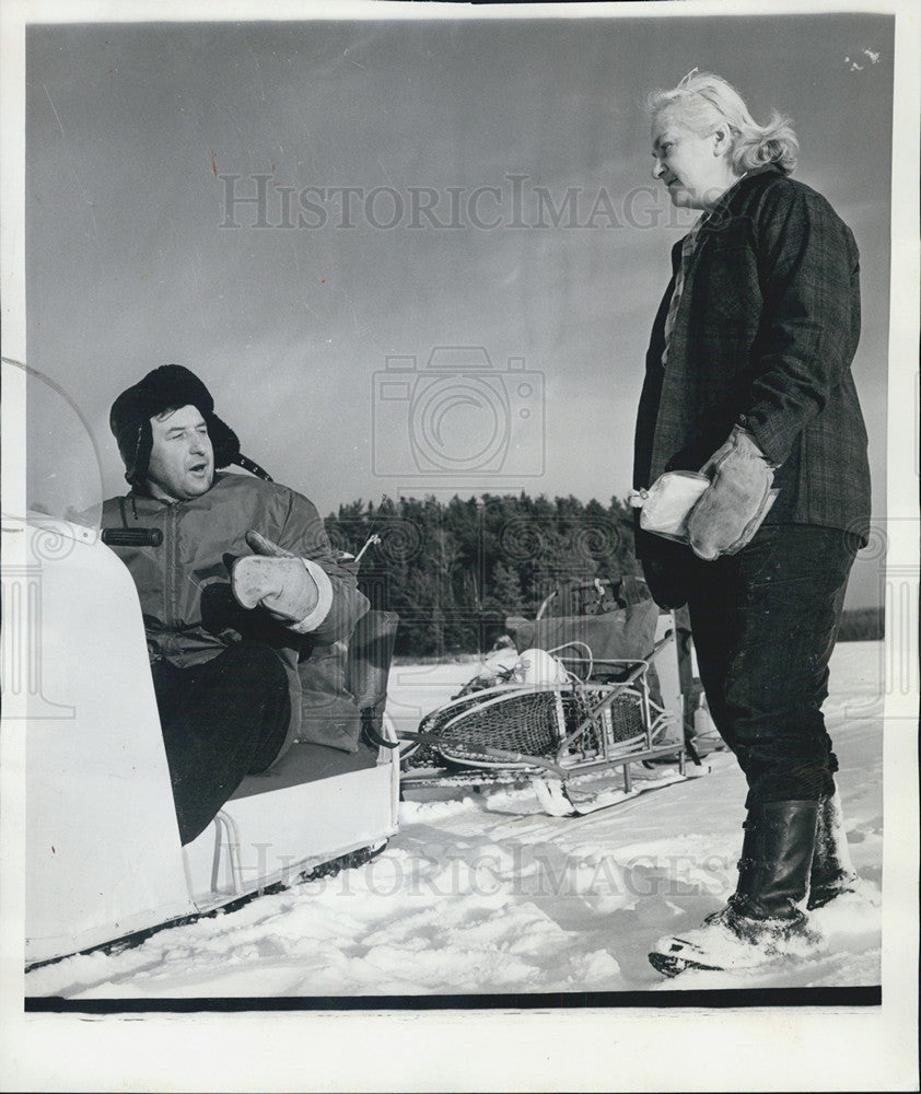 1964 Press Photo Dorothy Molter Minnesota-Ontario Border - Historic Images
