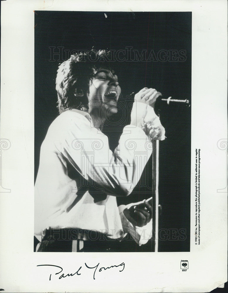 1985 Press Photo Britain&#39;s Paul Young - Historic Images