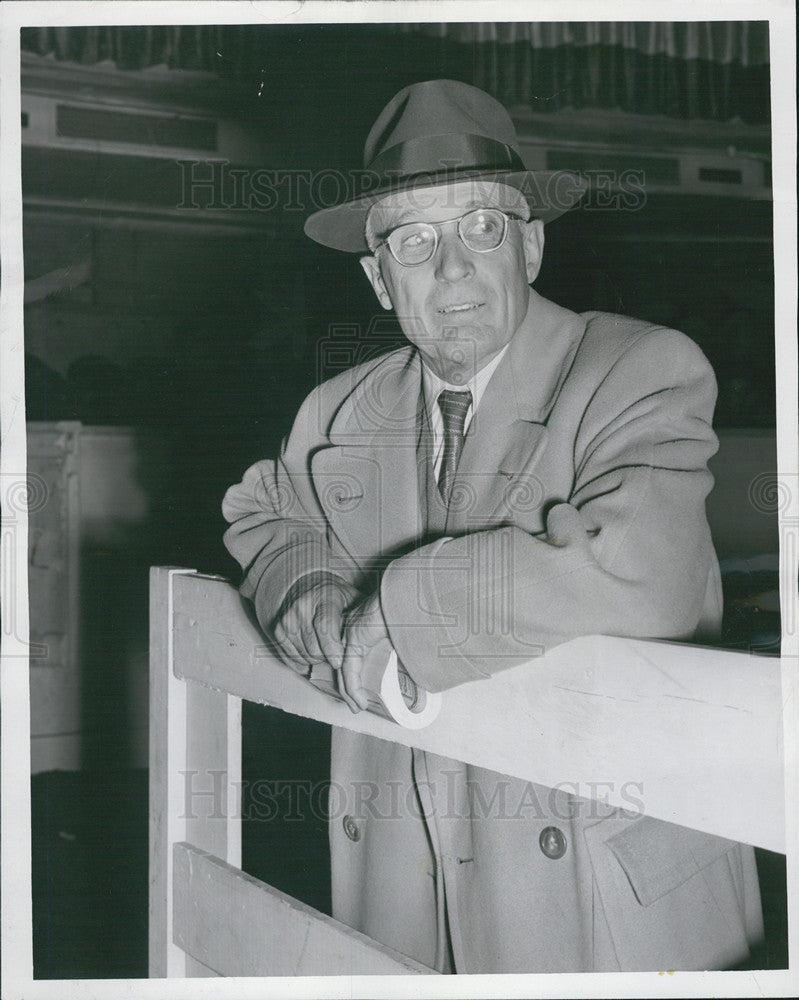 1955 Press Photo Albert K Mitchell President International Live Stock Exposition - Historic Images