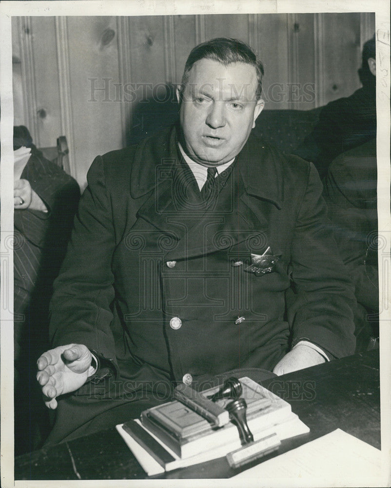 1947 Press Photo Officer William J Milton - Historic Images