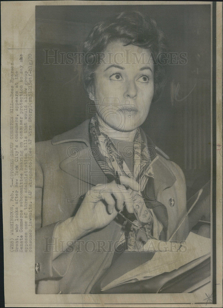 1970 Press Photo Bess Myerson, Commisionner - Historic Images