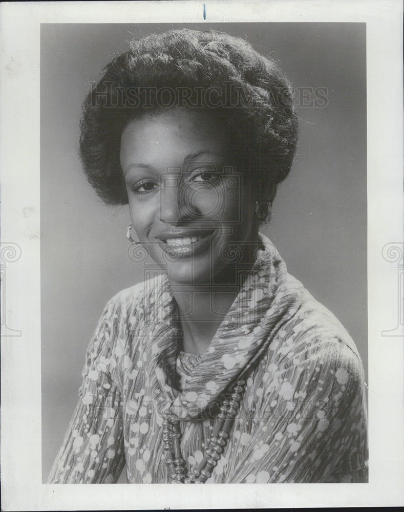 1978 Press Photo Pictured is television reporter Sheila Stainback. - Historic Images