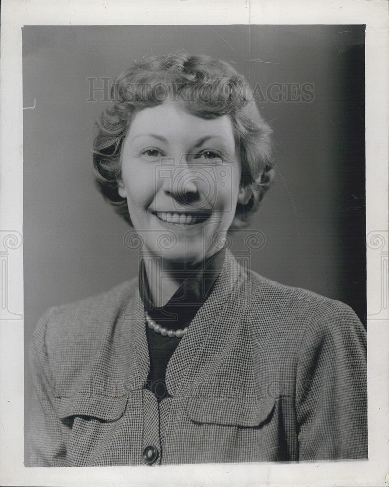 1950 Press Photo Pictured is Violet Meyer. - Historic Images