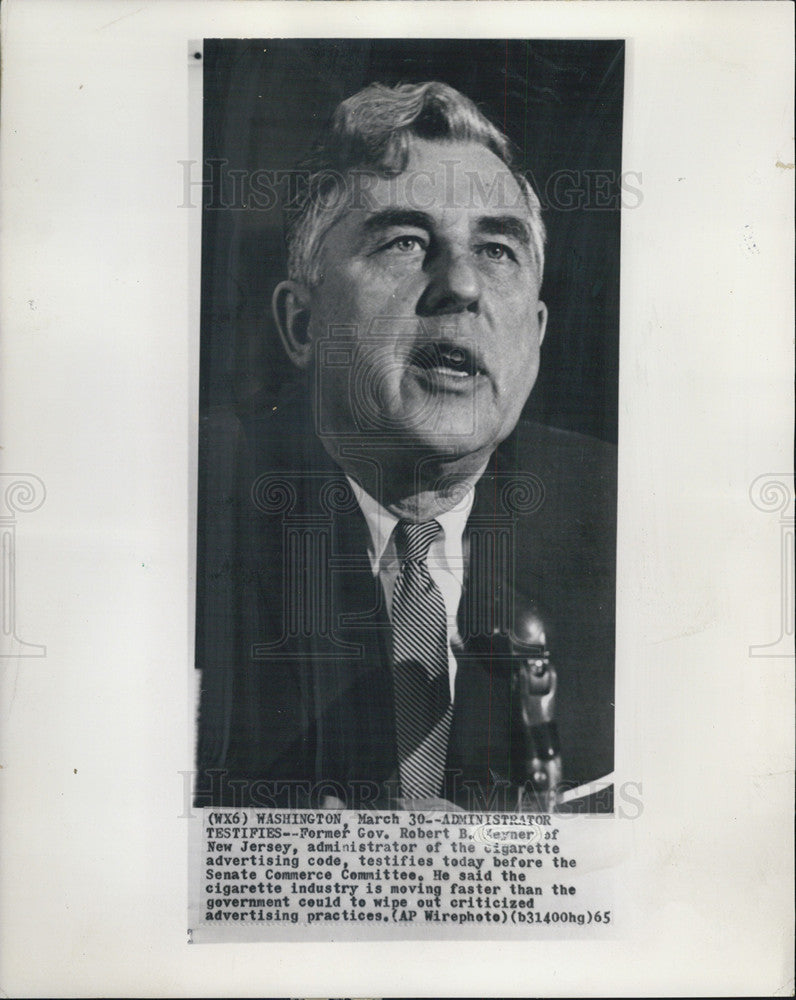 1969 Press Photo Former Governor Robert B. Meyner New Jersey - Historic Images