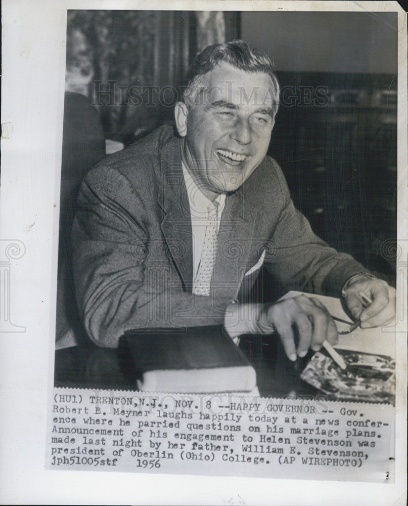 Governor Robert B. Meyner New Jersey 1961 Vintage Press Photo Print ...