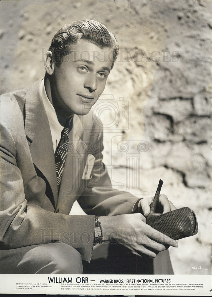 1941 Press Photo William Orr Actor Thieves Fall Out Navy Blues - Historic Images