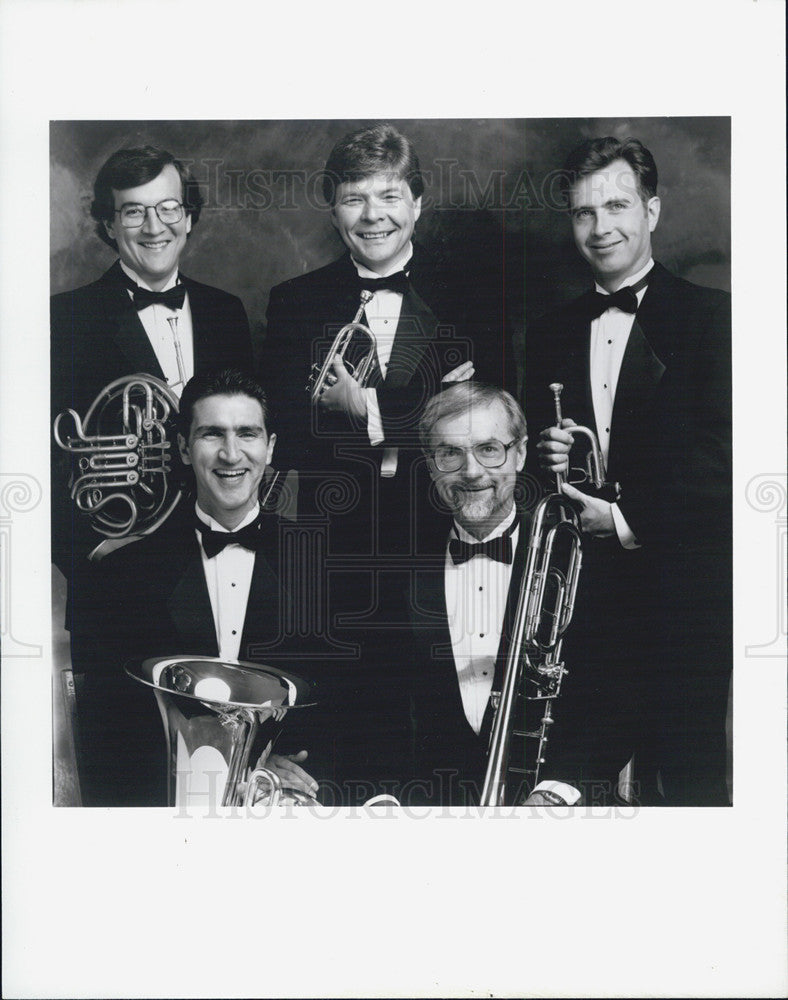 1996 Press Photo Chicago Brass Quintet Band - Historic Images