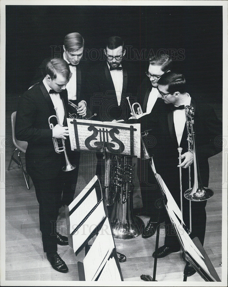 1973 Press Photo Chicago Brass Quintet - Historic Images