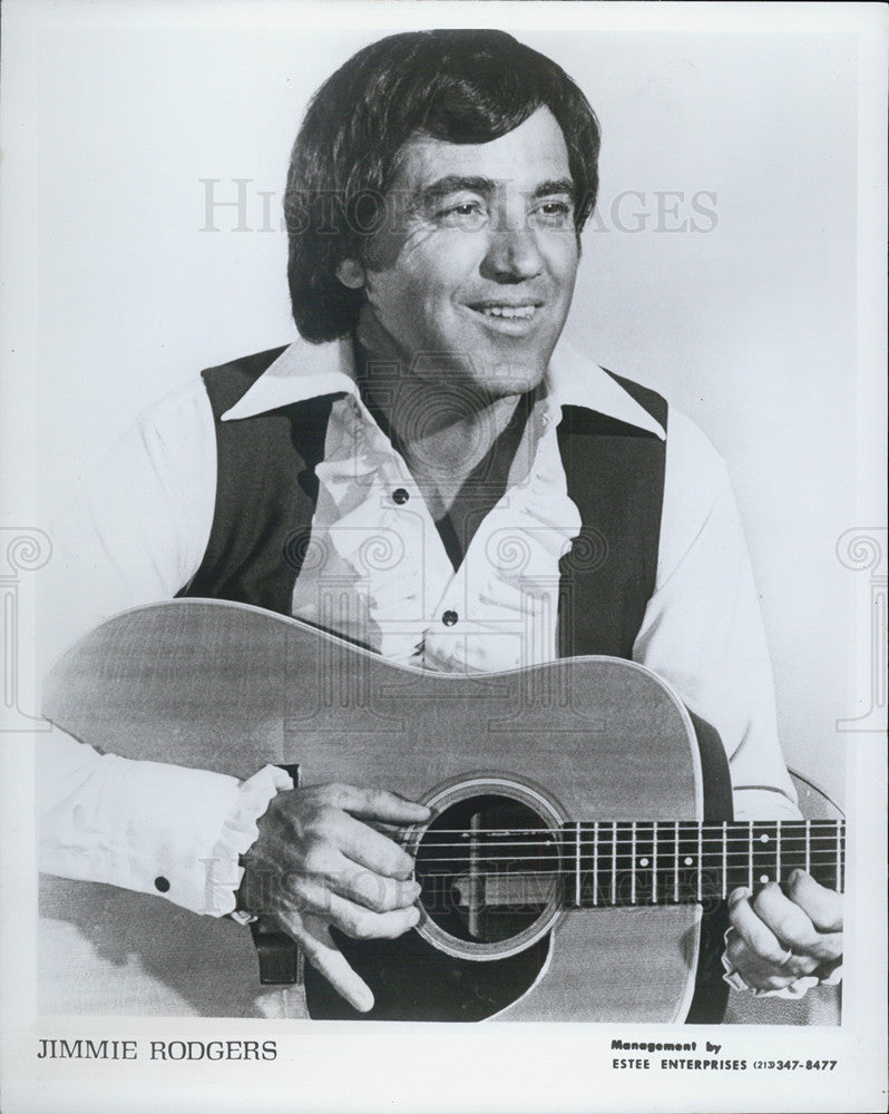 Jimmy Rodgers Musician 1976 Vintage Press Photo Print - Historic Images