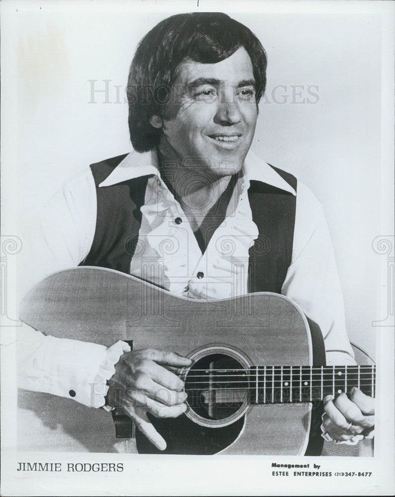 1976 Press Photo Jimmy Rodgers Musician - Historic Images