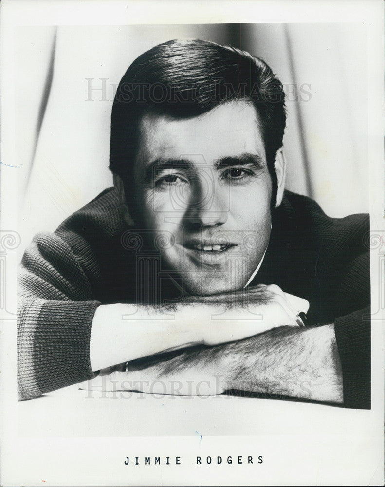 1972 Press Photo Jimmie Rodgers Musician - Historic Images