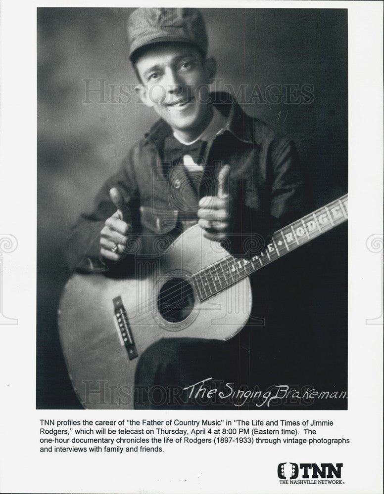 Press Photo The Life And Times OF Jimmie Rodgers Documentary - Historic Images