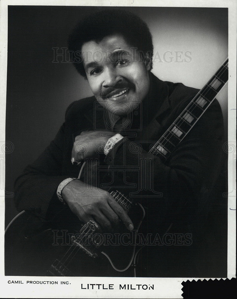 1981 Press Photo Little MIlton American electric blues, rhythm and blues singer. - Historic Images