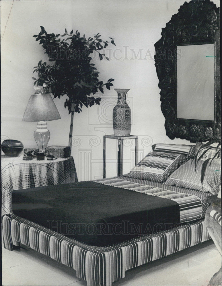 1974 Press Photo Rosita Missoni  Home Collection&quot;The Freestyle&quot;Design. - Historic Images