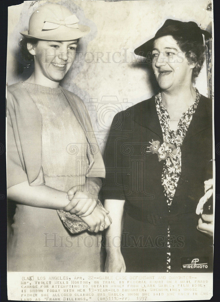 19737 Press Photo Mrs. Violet Wells Norton on trial for fraud charges - Historic Images