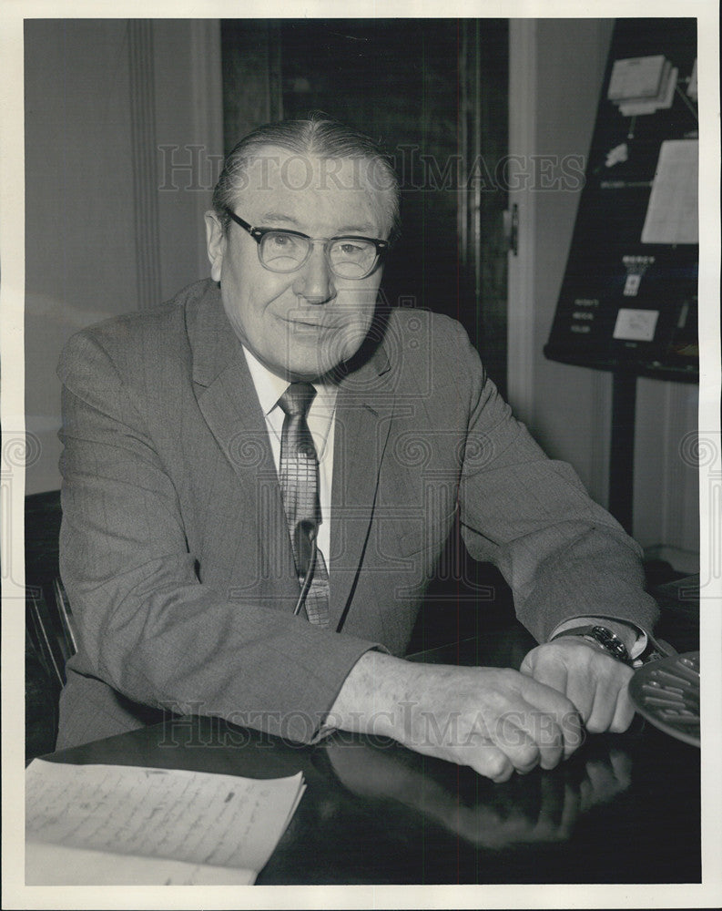 1965 Press Photo Dr. George F. O&#39;Brien, Cardiologist - Historic Images