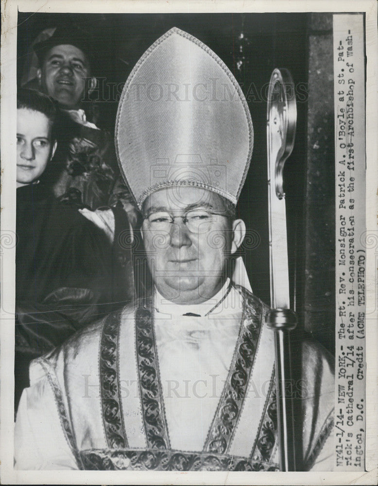 1966 Press Photo Rev. Monsignor Patrick A. O&#39;Boyle - Historic Images