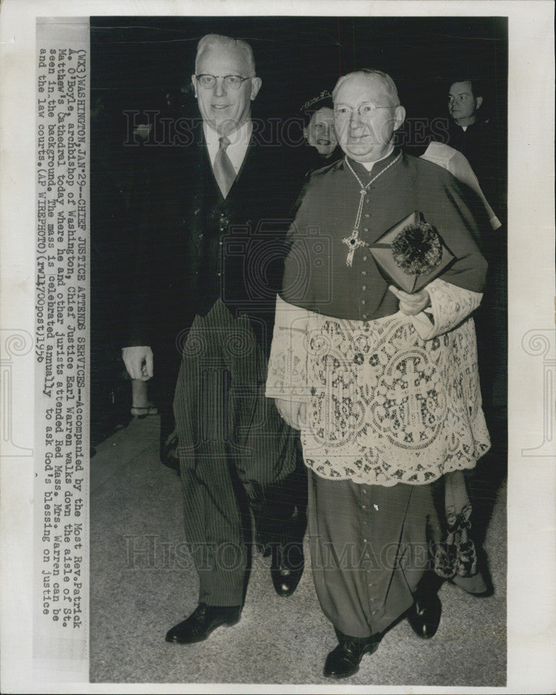 1956 Press Photo Rev. Patrick A. O&#39;Boyle - Historic Images