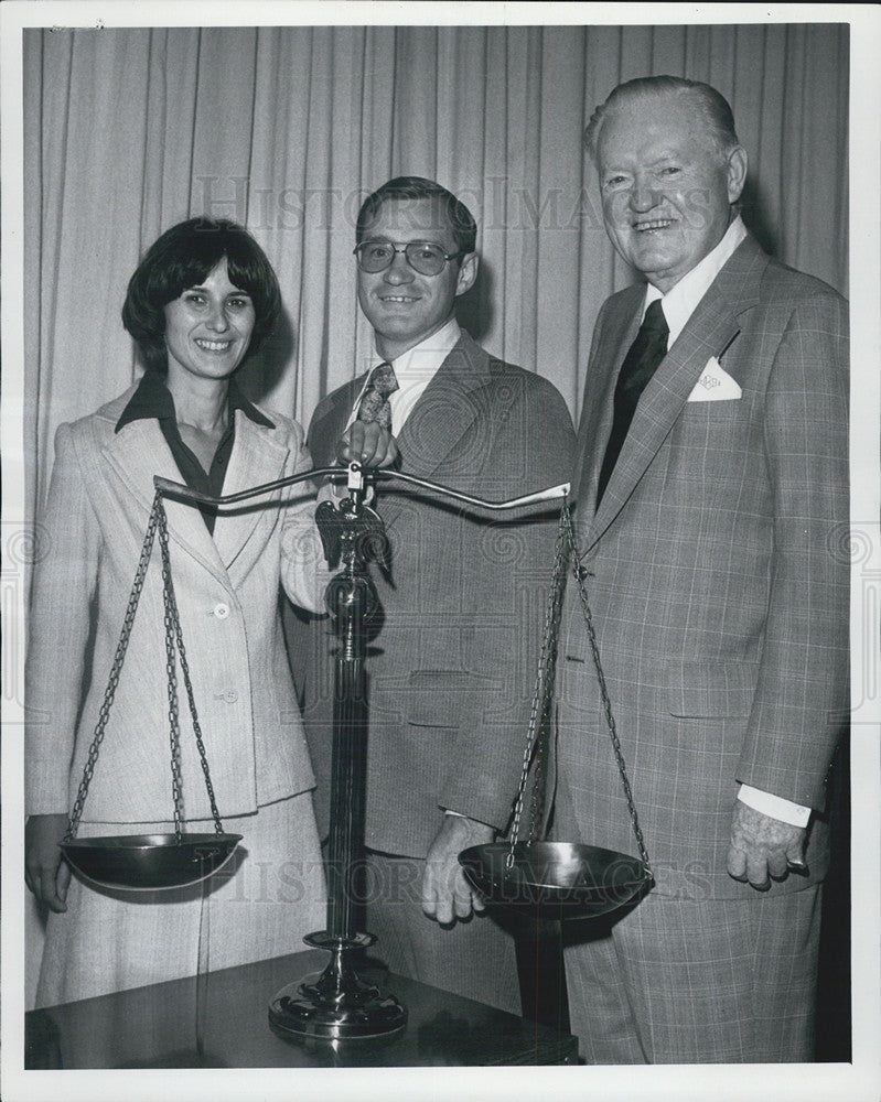 1978 Press Photo John S. Boyle &amp; Donald P. O&#39;Connell &amp; Plamenka Mimica - Historic Images