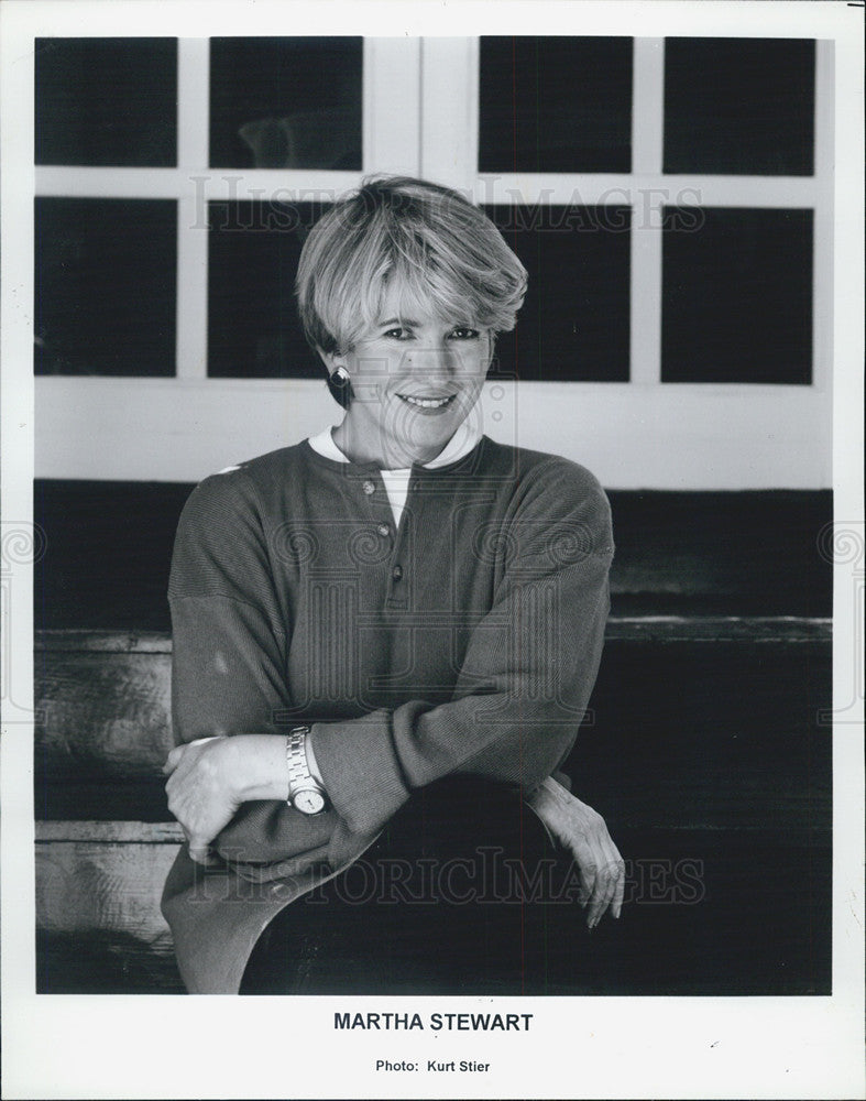 1995 Press Photo Entertainer Martha Stewart - Historic Images