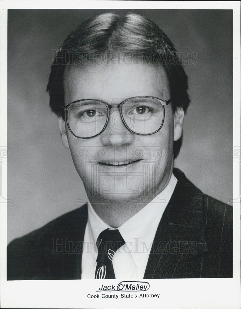 1992 Press Photo Jack O&#39;Malley Cook County State Attorney - Historic Images