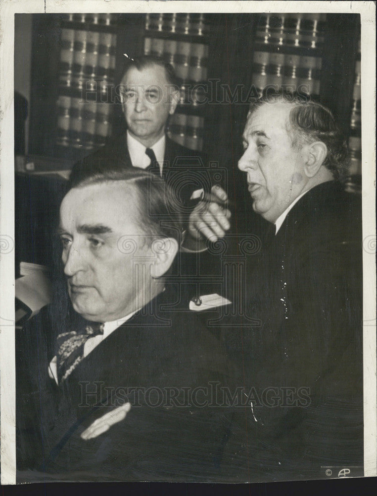 1937 Press Photo Joseph O&#39;Mahoney Key Pittman Tom Connally executive mansion - Historic Images