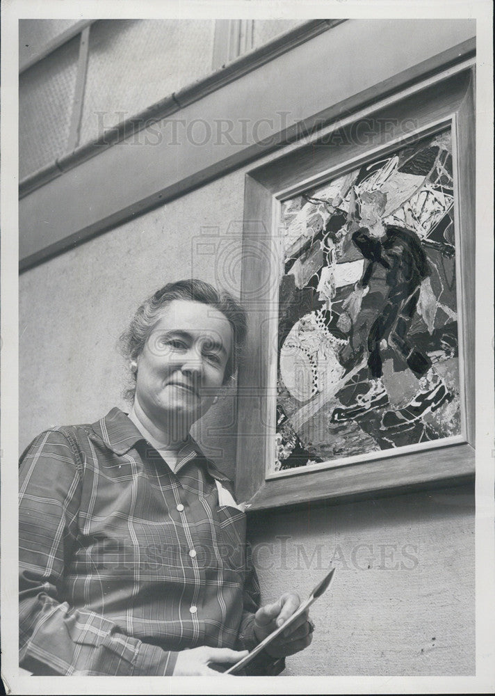 1953 Press Photo Operation Adolescence painted by Mrs. Kenneth Oberholtzer - Historic Images