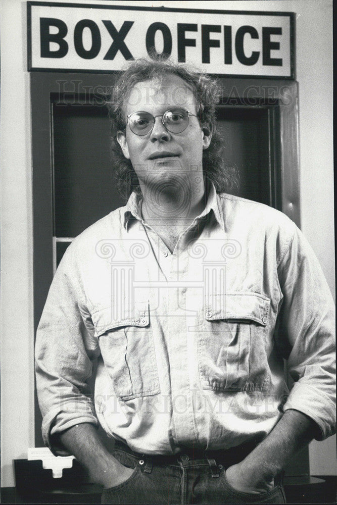 1987 Press Photo Eric Oyermyer Playwright - Historic Images