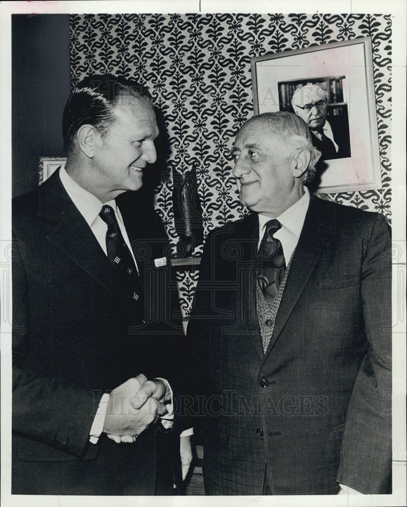 1973 Press Photo Harry S. Olson, President of Olson Travel Organization - Historic Images