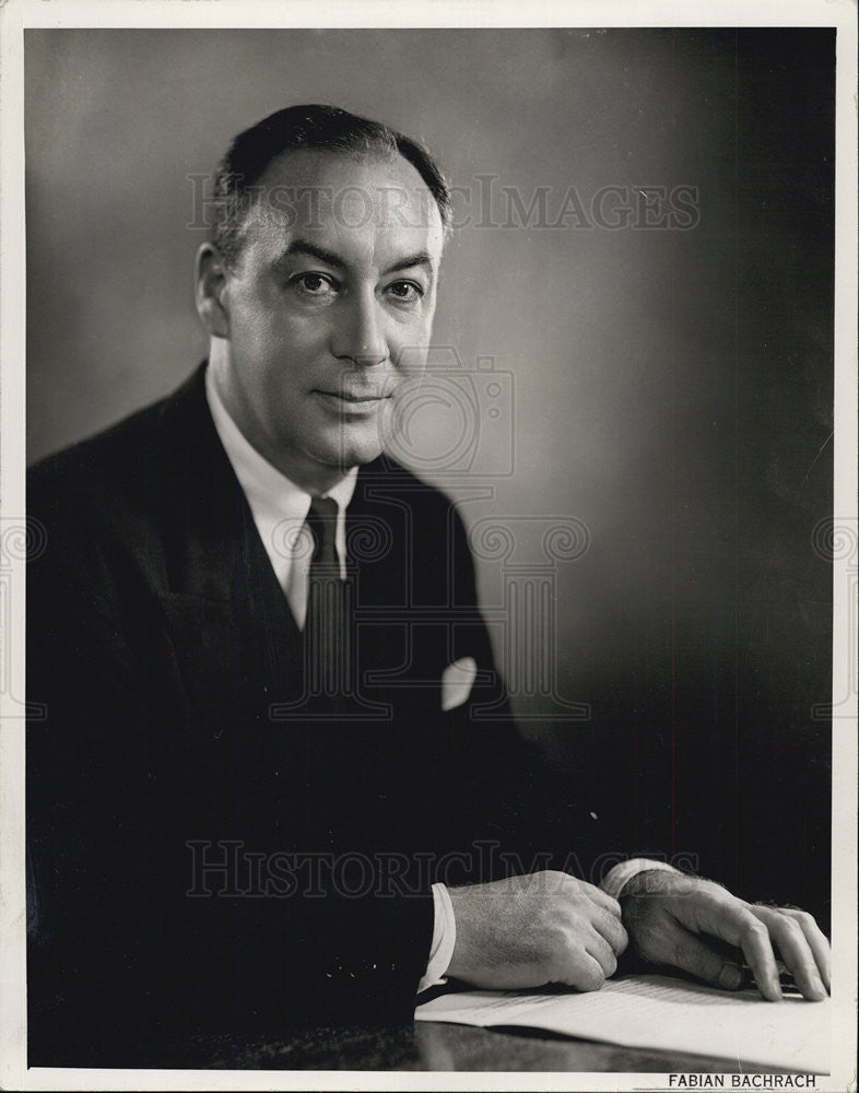 1958 Press Photo John McKinlay, Jr., Executive Vice President of Marshall Field - Historic Images