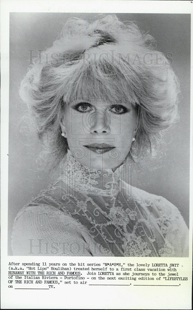 1985 Press Photo Loretta Swit Actress M*A*S*H - Historic Images