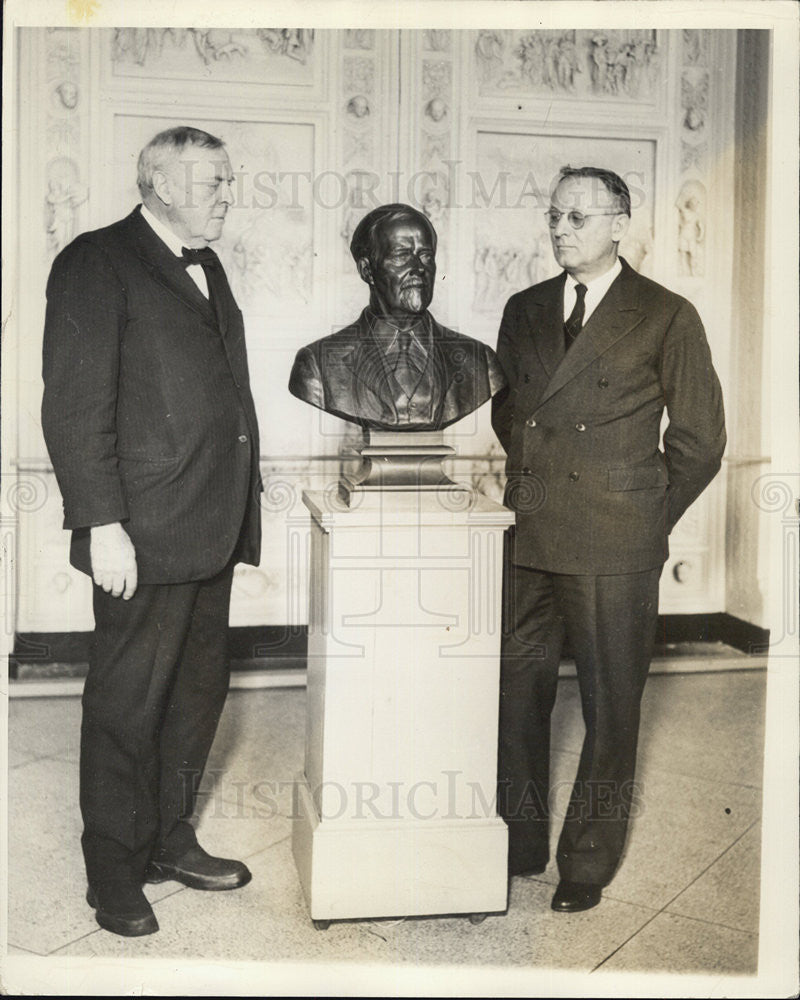 1938 Press Photo Lorado Taft bust. - Historic Images