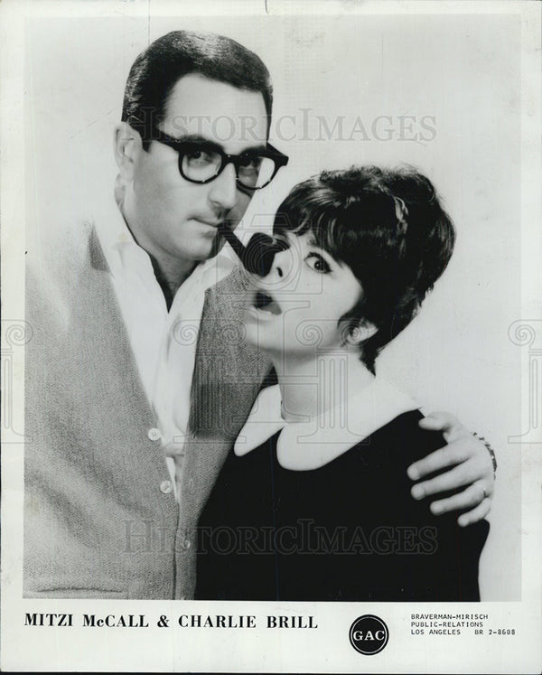 Mitzi McCall Charlie Brill 1966 Vintage Press Photo Print - Historic Images