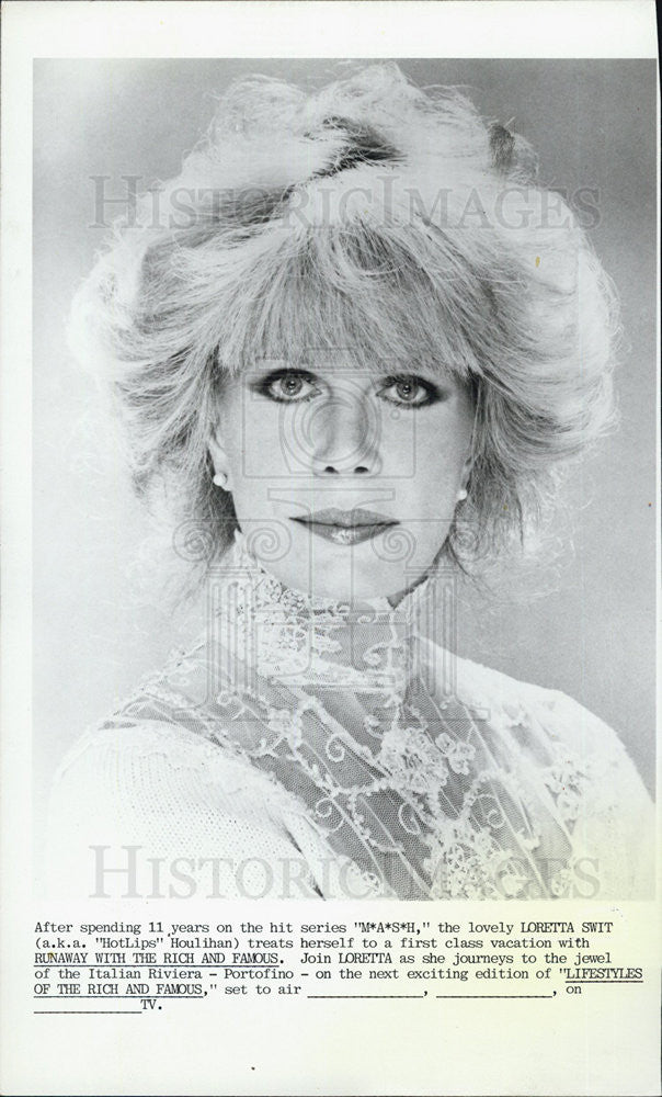 1986 Press Photo of actress Loretta Swit - Historic Images