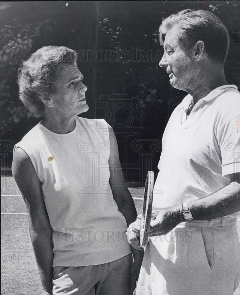 Press Photo Mrs. Fred Dairman John H. Pyle Tennis - Historic Images