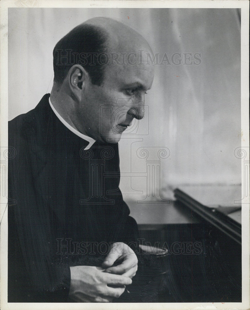 1953 Press Photo Rev. John M. Oesterreicher - Historic Images