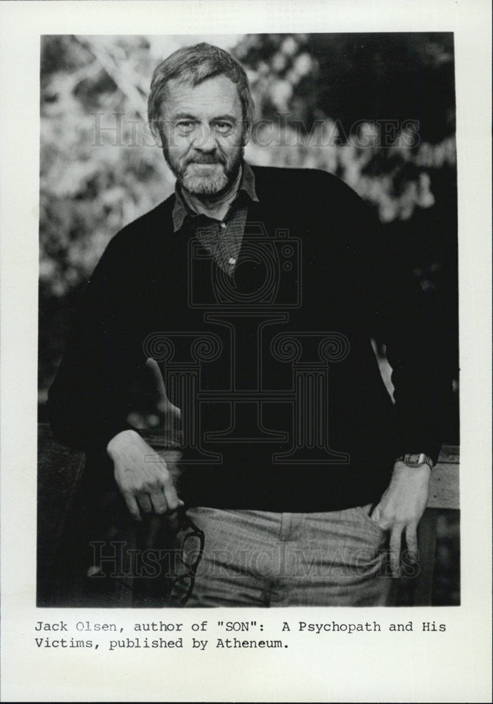 Press Photo Jack Olsen Author Son - Historic Images