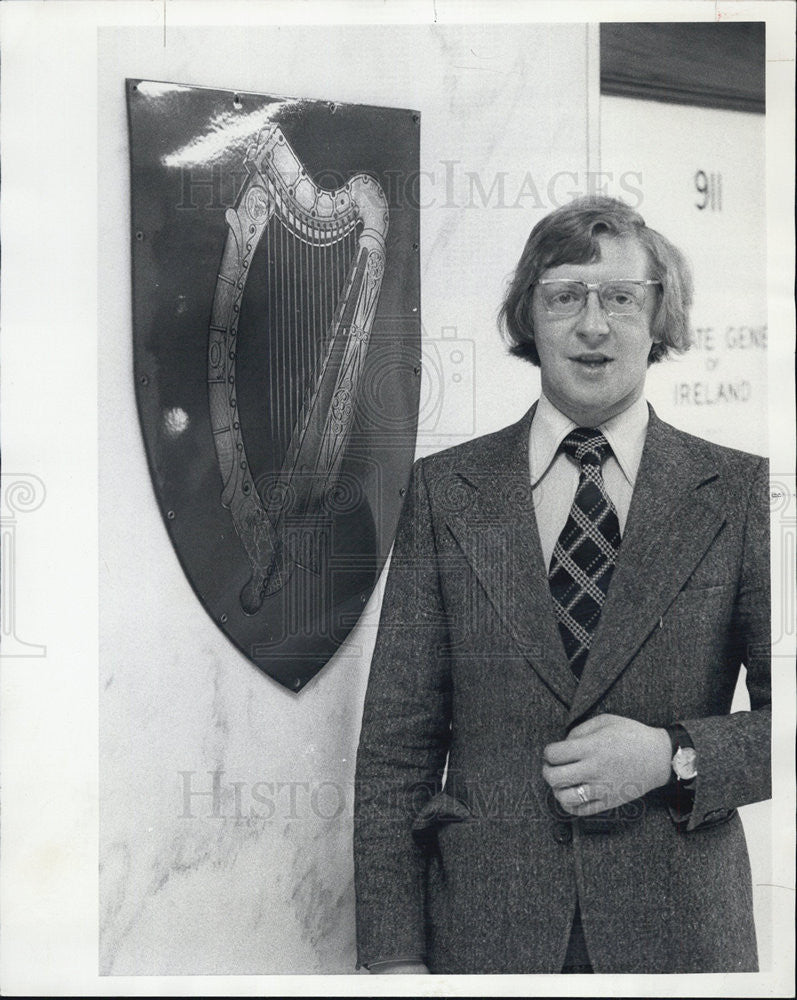 1976 Press Photo Martin O&#39;Fainin Ireland Chicago - Historic Images