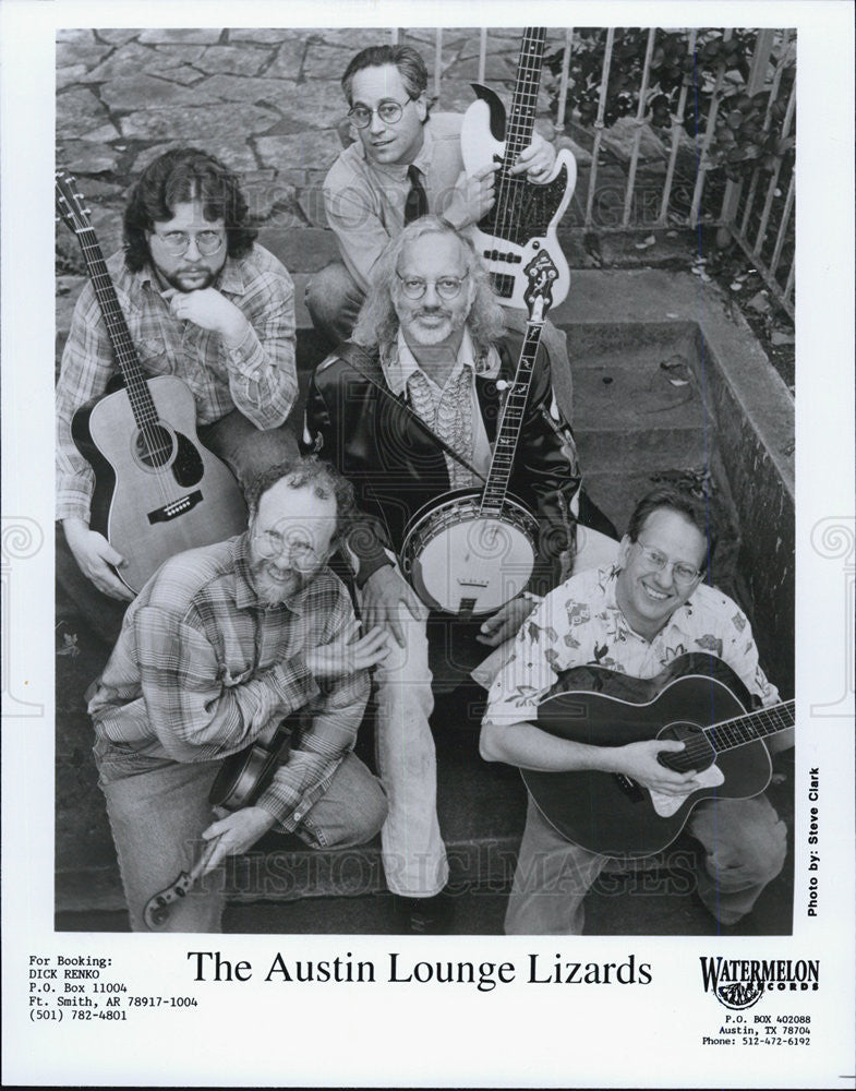 1995 Press Photo Group Picture If The Austin Lounge Lizards COPY - Historic Images