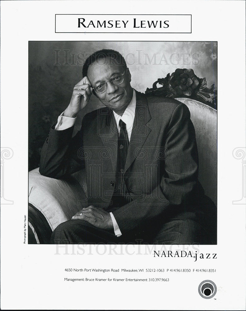 Press Photo American Jazz Composer, Pianist And Radio Personality Ramsey Lewis - Historic Images