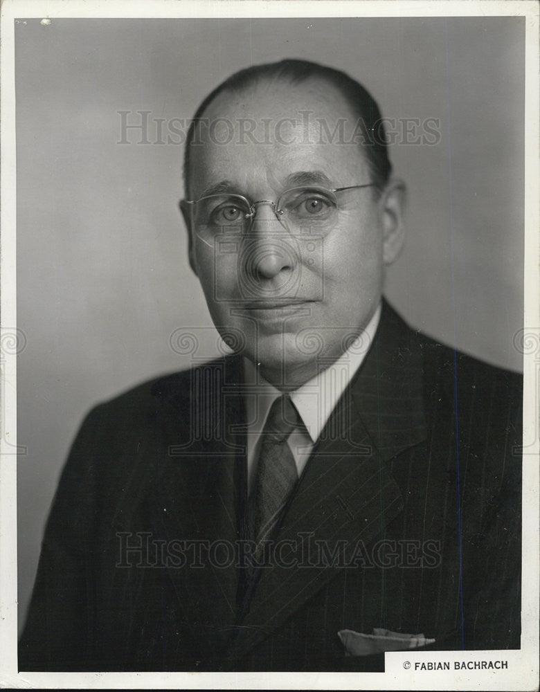 1949 Press Photo Verne McClung  President Western Society Engineers - Historic Images