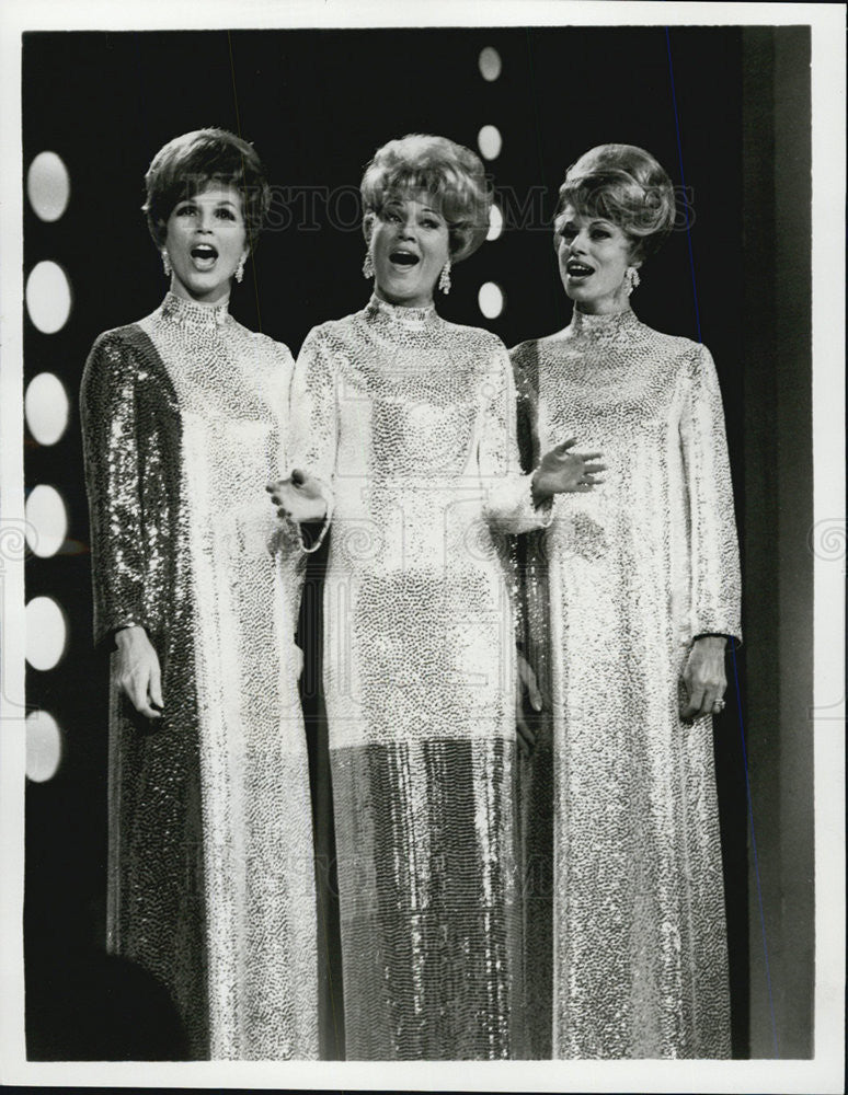 1968 Press Photo CBS McGuire Sisters Ed Sullivan Show Television - Historic Images