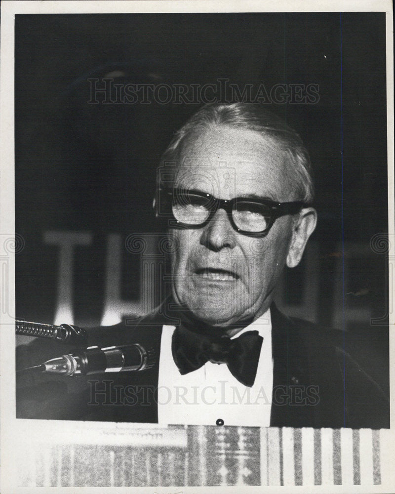 1971 Press Photo of General Maxwell D. Taylor at HUJ tribute dinner - Historic Images