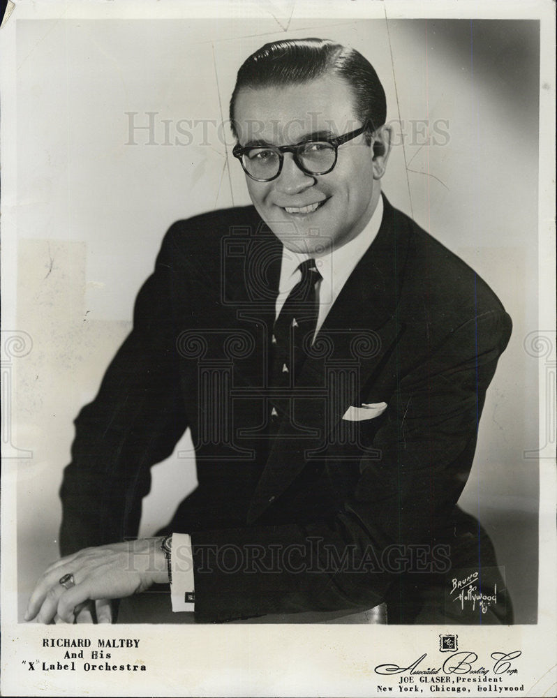 1955 Press Photo Richard Maltby Orchestra - Historic Images