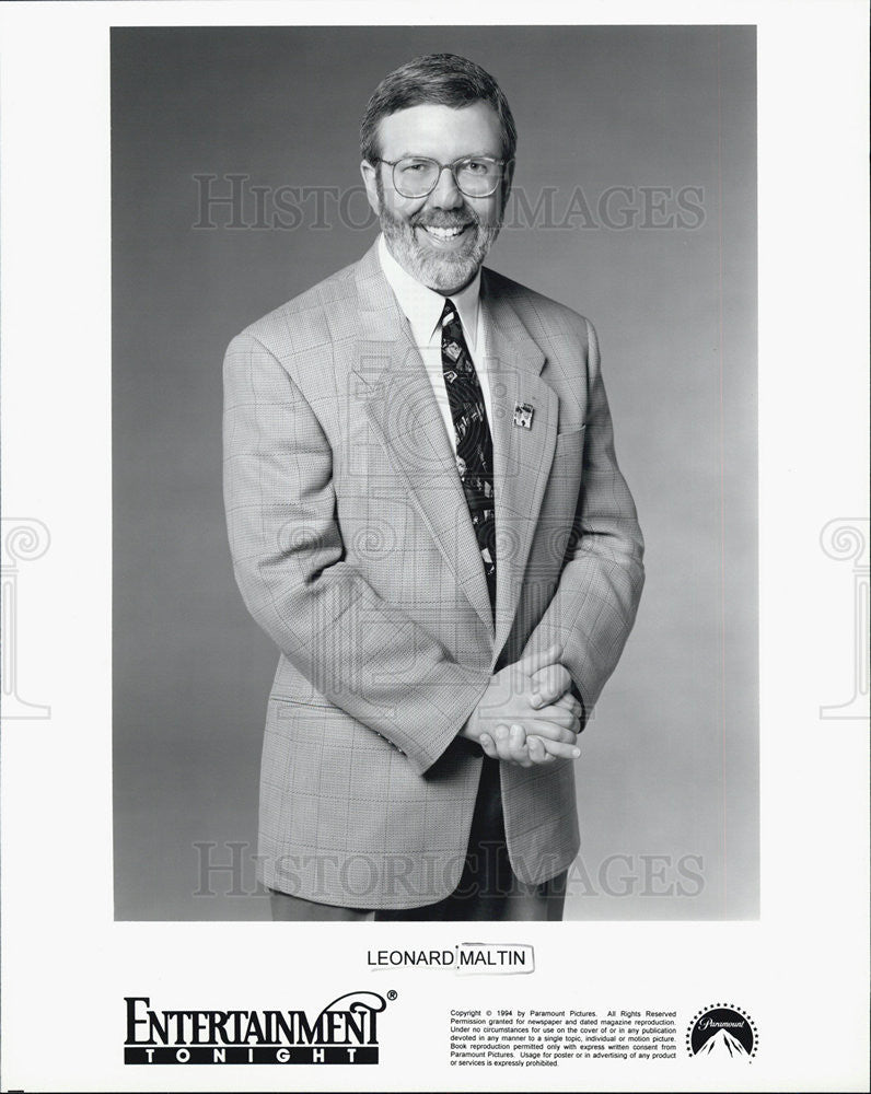 1994 Press Photo Leonard Maltin American Film Critic Historian Author Cinema - Historic Images