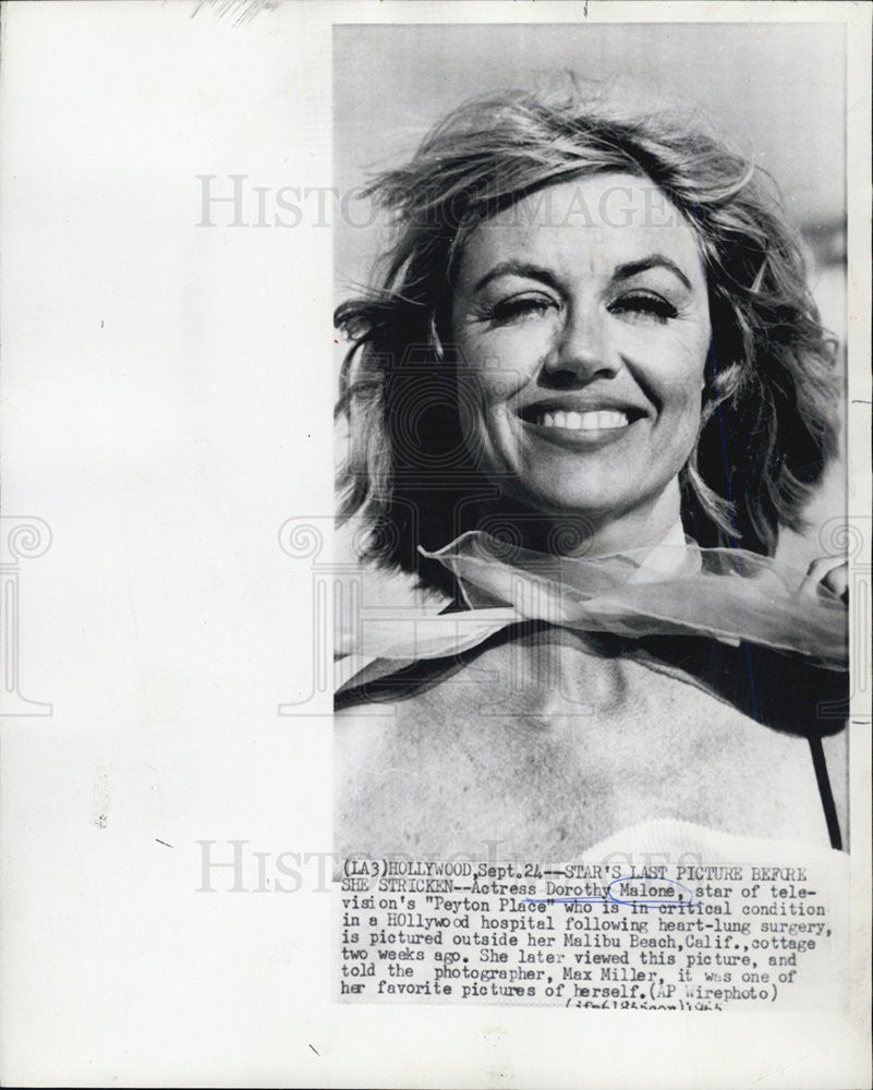 1977 Press Photo Dorothy Malone Actress Peyton Place - Historic Images